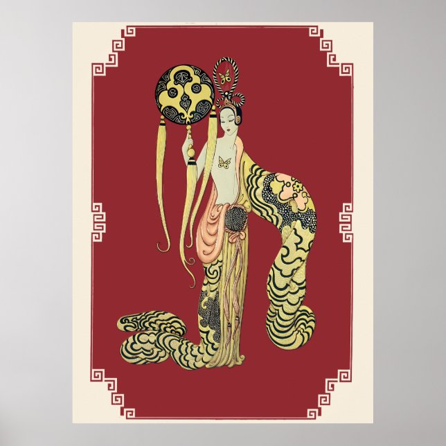 Affiche Erté - Suite Princess Asiatique, Bamboo (Devant)