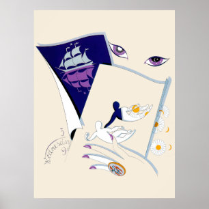 Affiche Erté - Suite Zodiac, Gemini