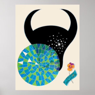 Affiche Erté - Suite Zodiac, Taurus
