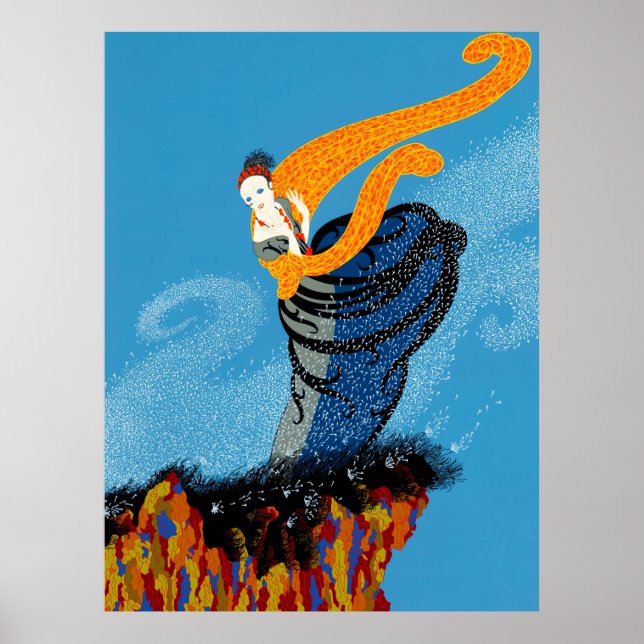 Affiche Erté - Summer Breeze (Devant)