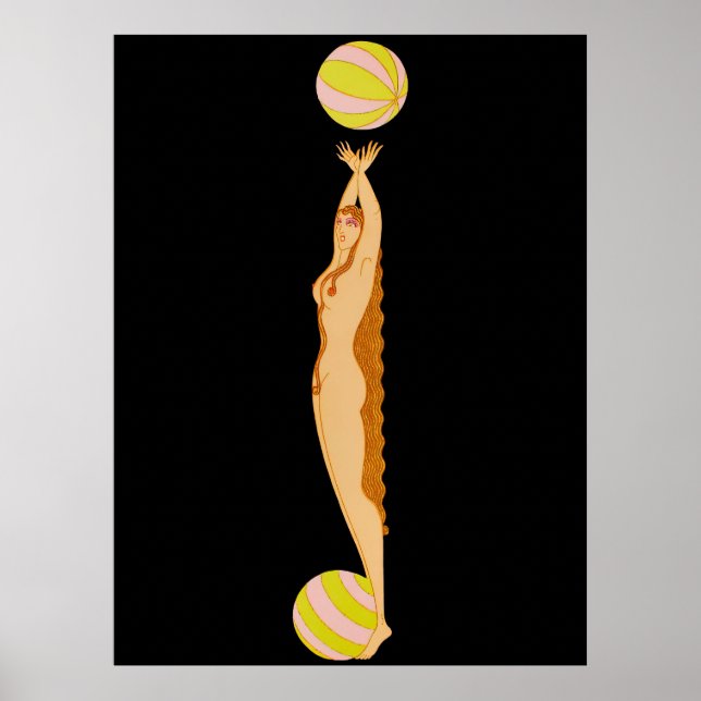 Affiche Erté - The Letter J from the Alphabet Suite, 1976 (Devant)