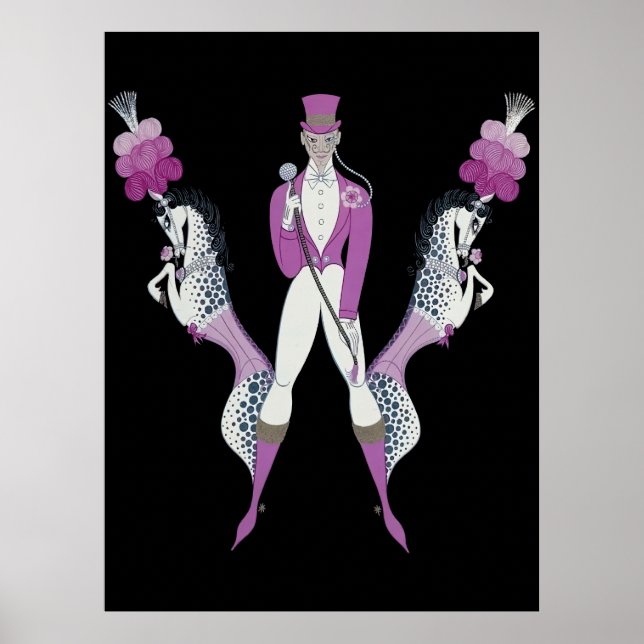 Affiche Erté - The Letter W from the Alphabet Suite, 1976 (Devant)