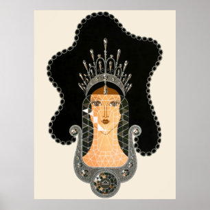 Affiche Erté - The Precious Stones Suite, Sapphire, 1969