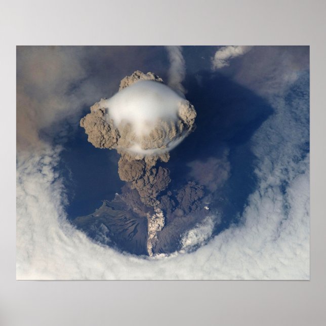 Affiche éruption volcanique (Devant)