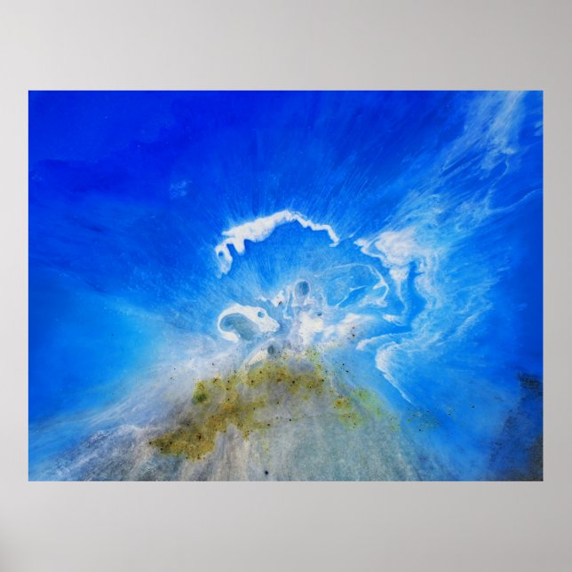 Affiche Éruption volcanique (Devant)
