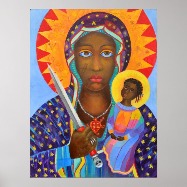 Affiche Erzulie Dantor Voodoo Nouvelle-Orléans Haïti (Devant)