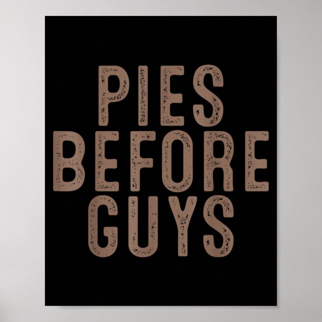 Affiche Es Before Guys Funny Thanksgiving Dinner Women Men (Devant)