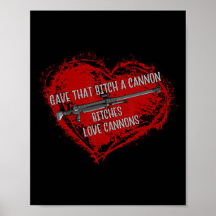 Affiche Es Love Cannons Funny Adulte Mème Gamer Anime
