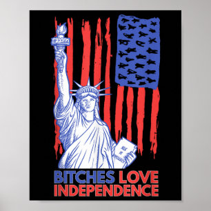Affiche Es Love Independence 4 juillet Drôle Us
