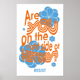Affiche Es-tu du bon côté de l'histoire