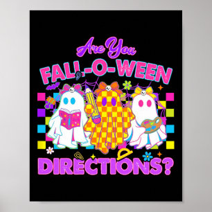 Affiche Es-tu Fall-o-ween Directions Mignonne Enseignant F