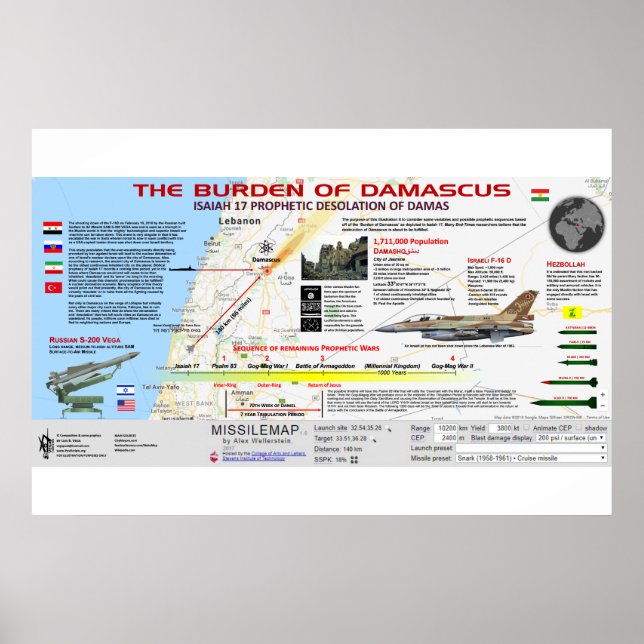 Affiche Ésaïe 17 Destruction de Damas 2 (Devant)