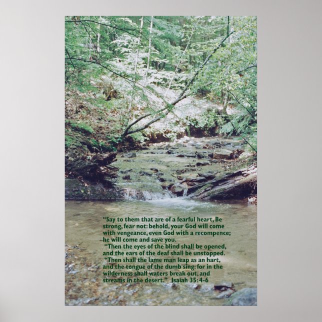 Affiche Ésaïe 35:4-6 (Devant)