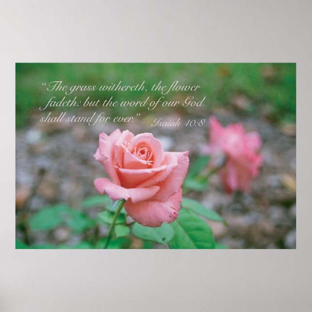 Affiche Ésaïe 40:8 (Devant)