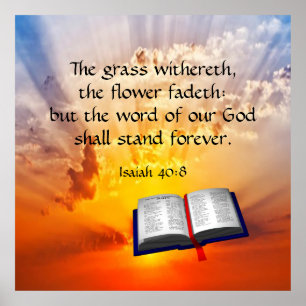 Affiche Ésaïe 40:8