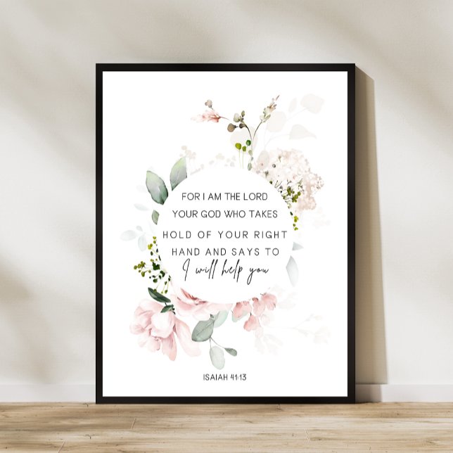 Affiche Ésaïe 41:13 Verse de la Bible (Créateur téléchargé)