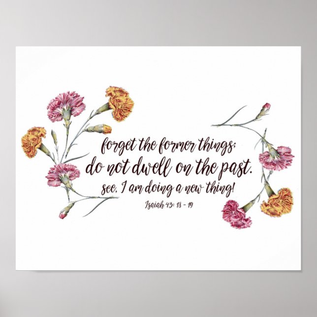 Affiche Ésaïe 43:18-19 (Devant)