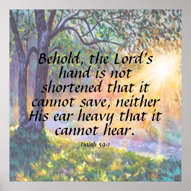 Affiche Ésaïe 59:1 (Devant)