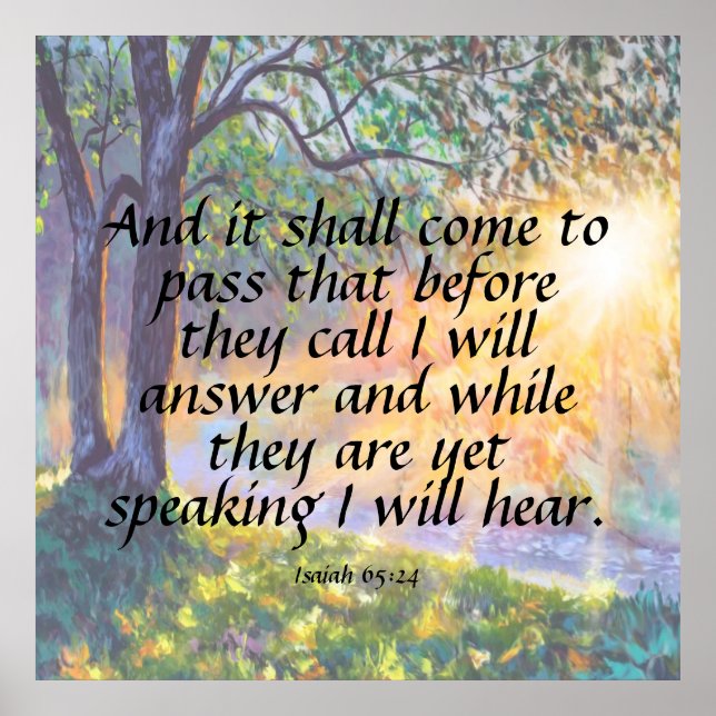 Affiche Ésaïe 65:24 (Devant)