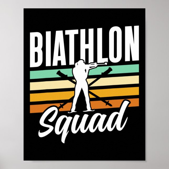Affiche Escadron de biathlon Biathlète Biathlète Sports (Devant)