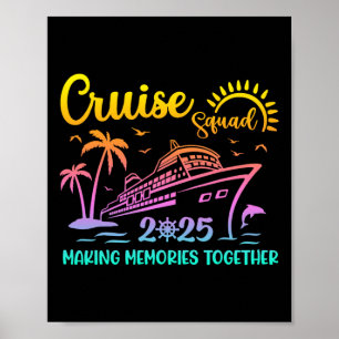 Affiche Escadron de croisière 2025 Famille amis Vacation C