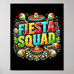 Affiche Escadron de fiesta Chemises mexicaines Cinco De Ma