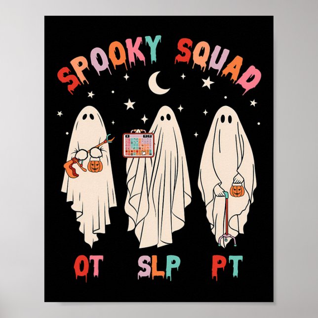 Affiche Escadron éffrayant Esclp Ot Pt Ghost ergothérapie (Devant)