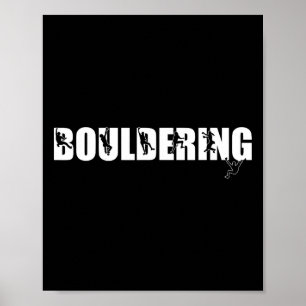 Affiche Escalade Amoureux de la Montagne Bloc