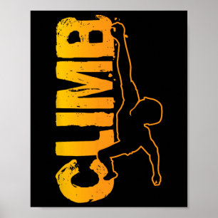 Affiche Escalade Amusante Pour Les Amateurs De Bouldering