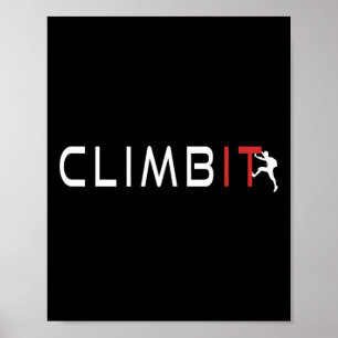 Affiche Escalade - Bloc - Grimper - Grimpeur