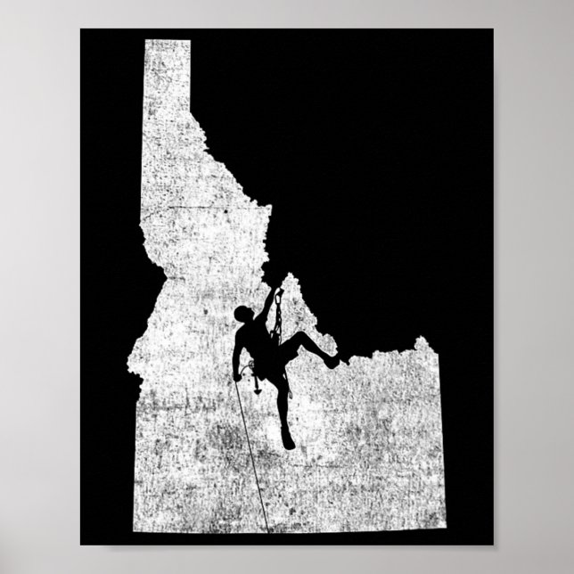 Affiche Escalade - Chemise d'escalade de l'Idaho  (Devant)