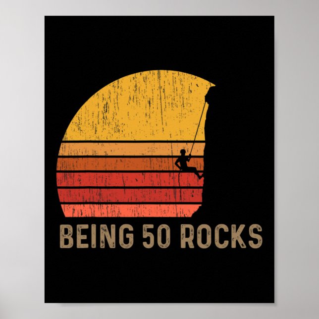 Affiche Escalade d'anniversaire 50 ans  (Devant)