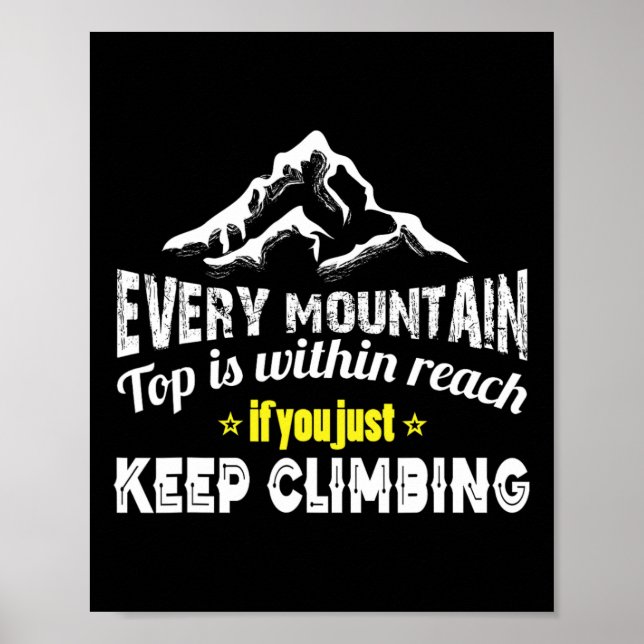 Affiche Escalade de montagne  (Devant)