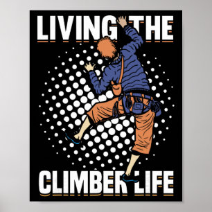 Affiche Escalade de Montagne Grimpeur de Roche _2
