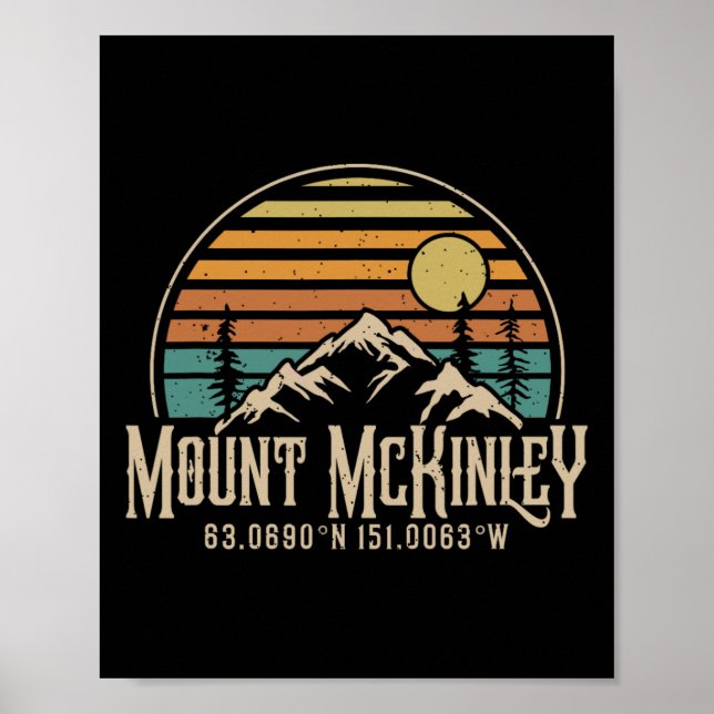 Affiche Escalade du mont Mckinley Alaska Randonnée Escalad (Devant)