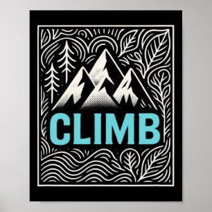 Affiche Escalade - Escalade Rétro Extérieur