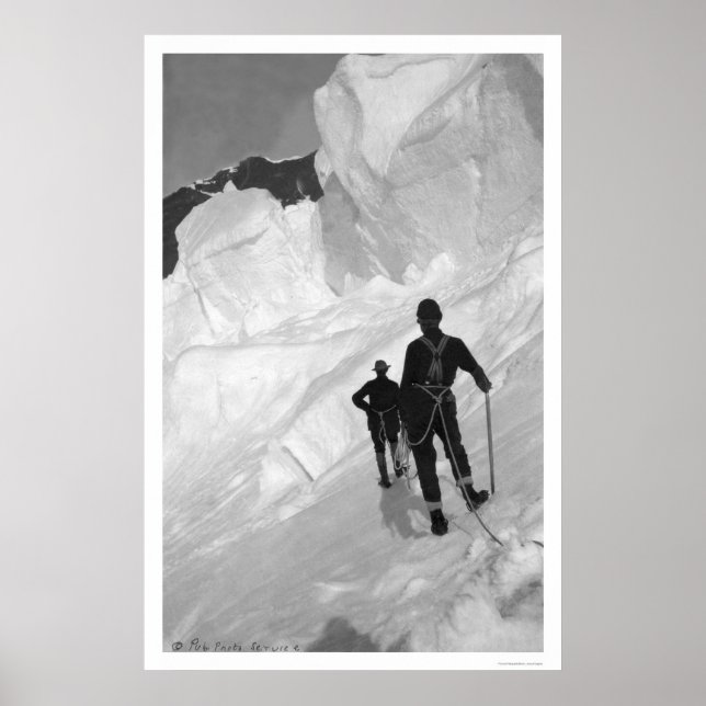 Affiche Escalade Mont McKinley Alaska 1906 (Devant)