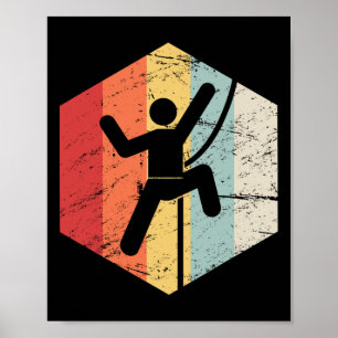 Affiche Escalade Rétro 