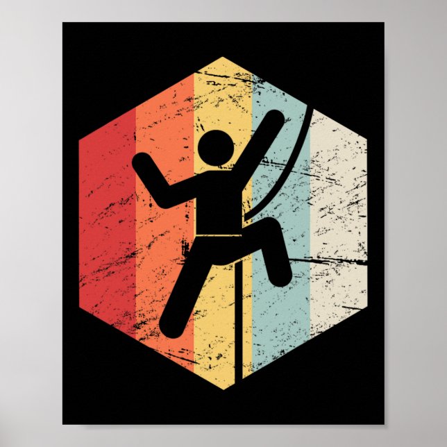 Affiche Escalade Rétro  (Devant)