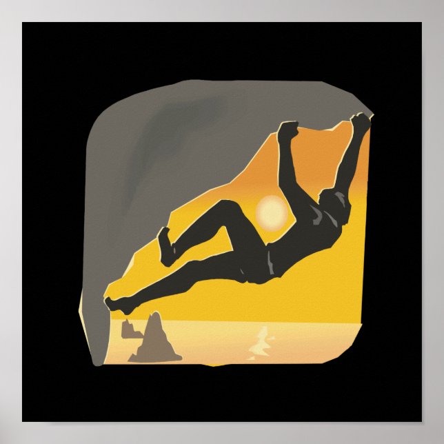 Affiche Escalade rocheuse 2 (Devant)