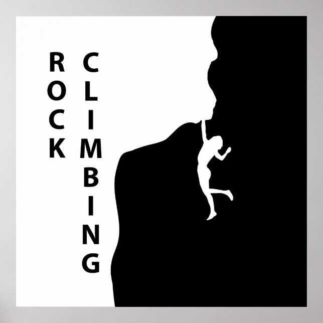 Affiche Escalade rock (Devant)