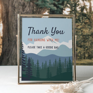 Affiche Escalade rock Symbole de fête d'anniversaire