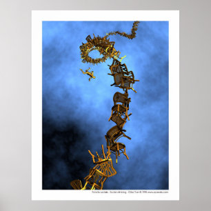 Affiche Escalade sociale - Echelle sociale