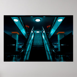 AFFICHE ESCALATEUR VIDE