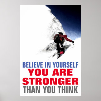 Affiche Escalator Croyez en vous Motivationnel