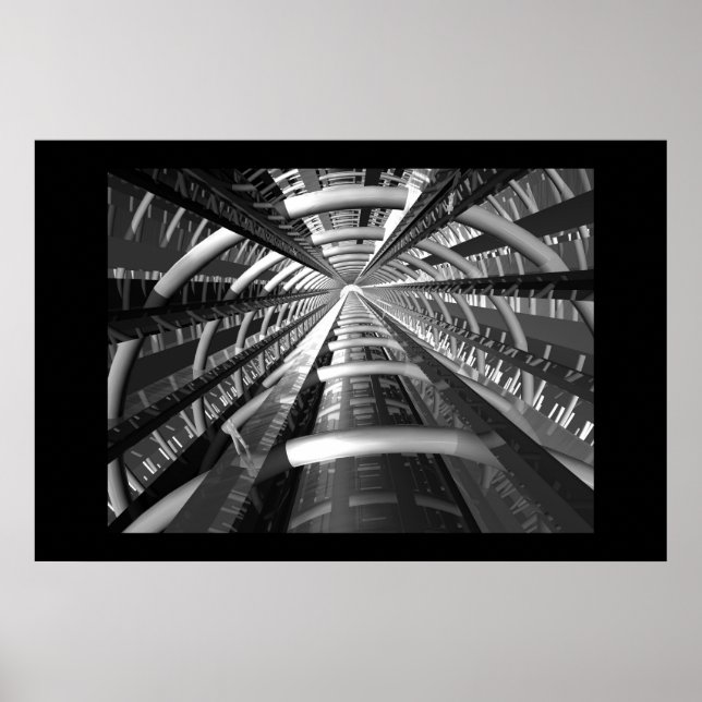 Affiche Escalier (Devant)