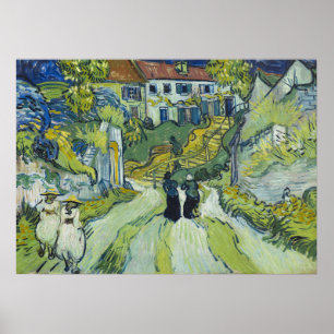 Affiche Escalier de Van Gogh à Auvers Paysage Artistique