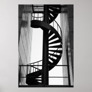 Affiche Escalier en spirale