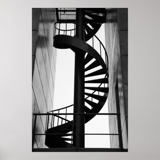 Affiche Escalier en spirale (Devant)