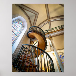 Affiche Escalier Miraculaire Chapelle Loretto Père Noël Fe